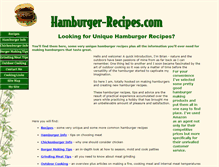 Tablet Screenshot of hamburger-recipes.com